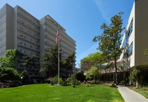 Exterior of apartment buildings at Piedmont Gardens 