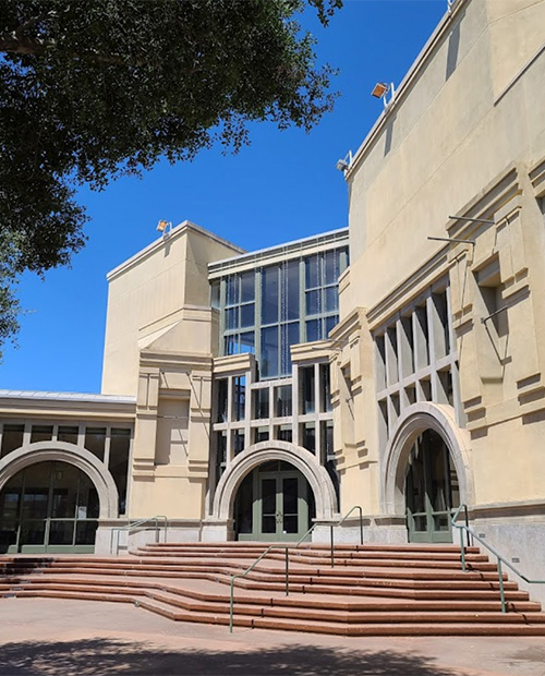 Exterior entrance of the California Center for the Arts in Escondido