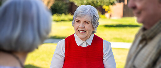 Close-up of smiling senior woman 