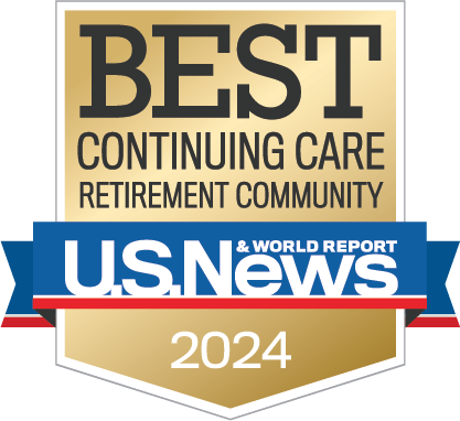 U.S. News & World Report 2024 Best Continuing Care Retirement Community badge