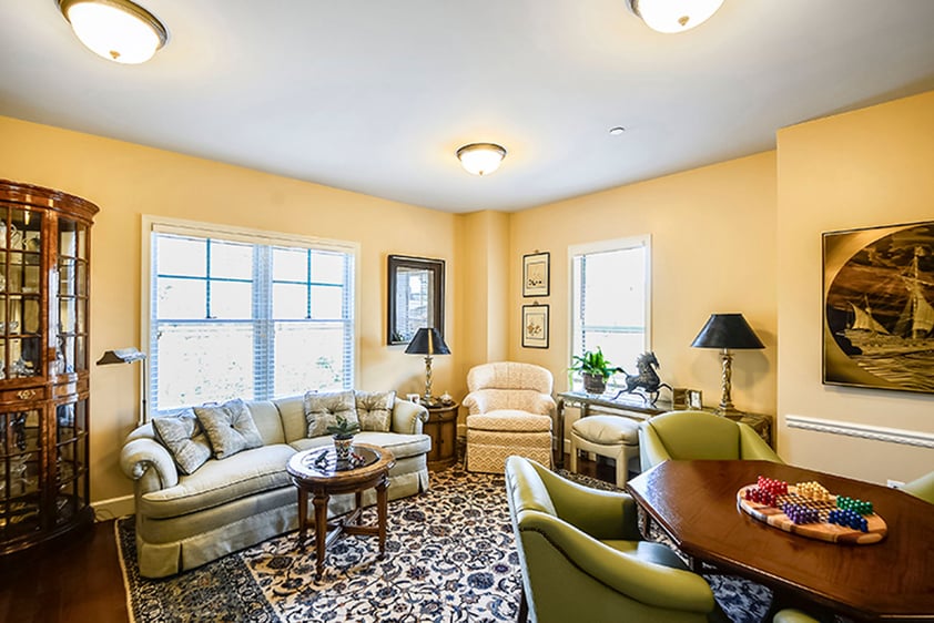 Large living room of an apartment at The Terraces at Los Altos