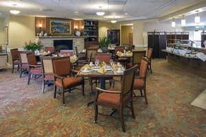 Large dining room at The Terraces at Los Altos