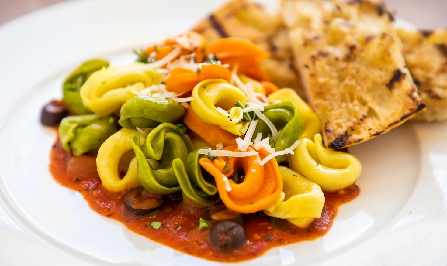 Close-up of a plate of pasta