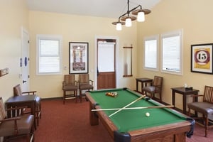 Pool table in a room at Valle Verde