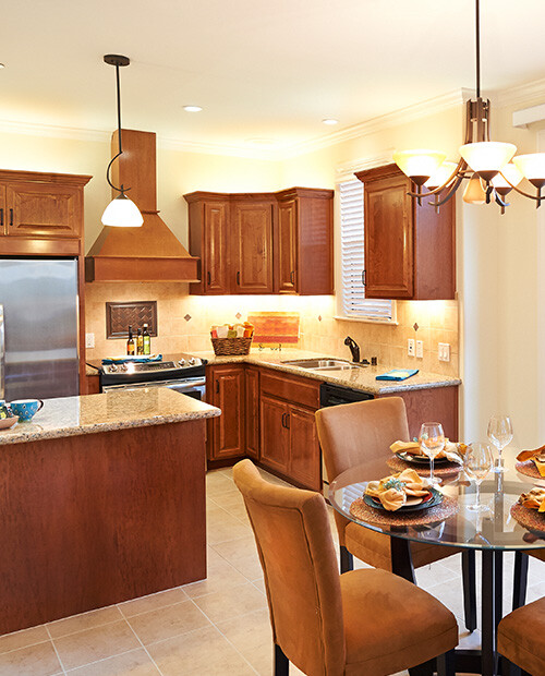 Kitchen and dining area of a Valle Verde home