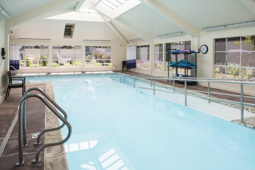 Indoor pool at Redwood Terrace