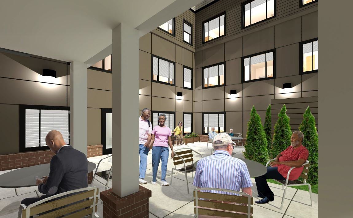 Courtyard rendering