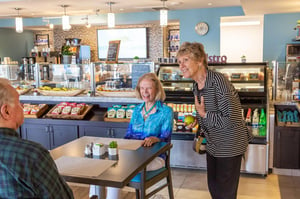 Seniors at the community bistro