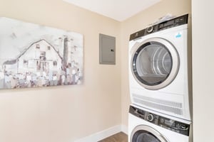 Washer and dryer inside Regents Point apartment