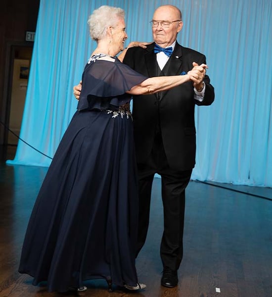 Susan and Chuck dancing