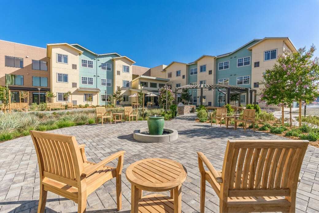 Patio area at Morgan Hill