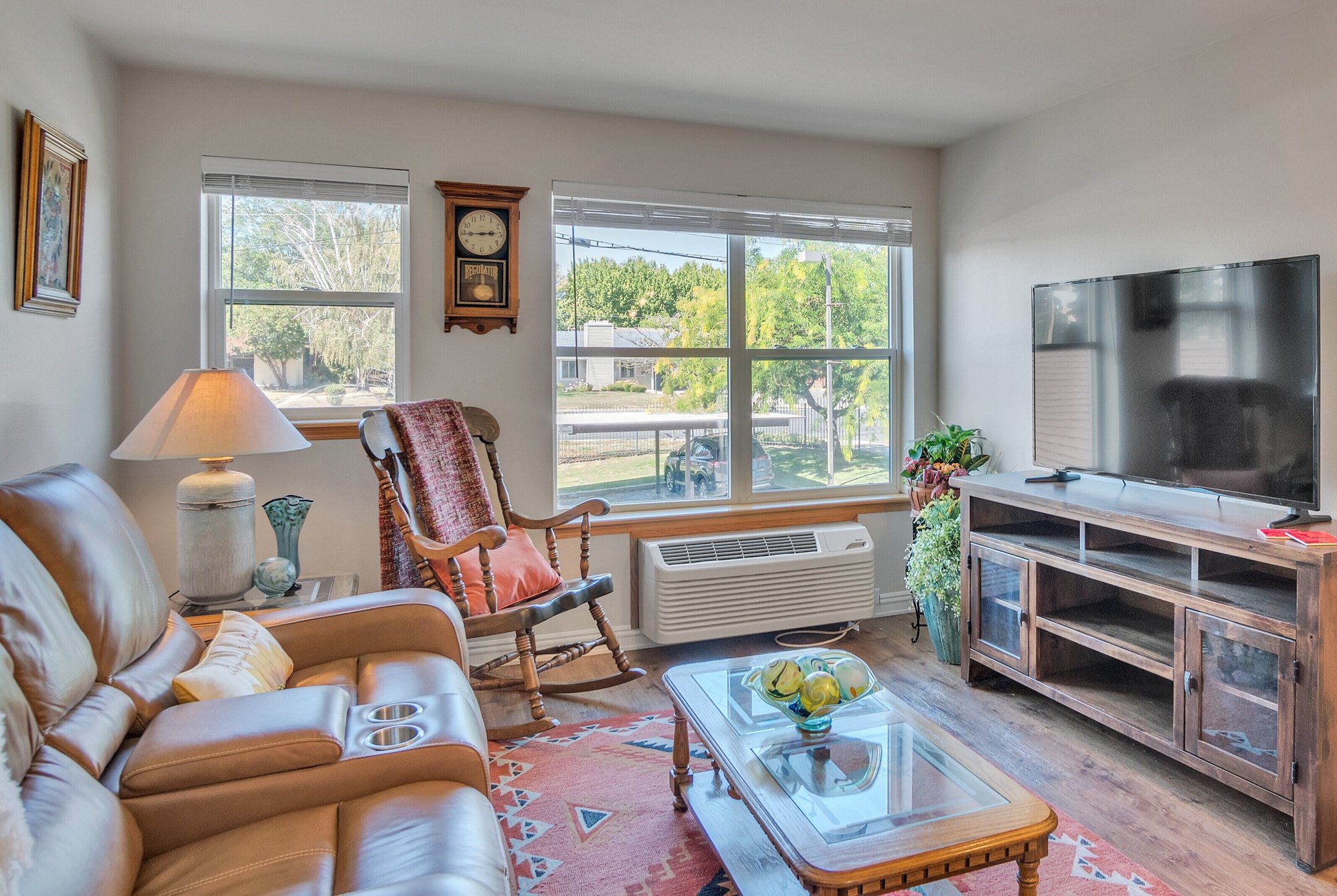 Living room with a rocking chair