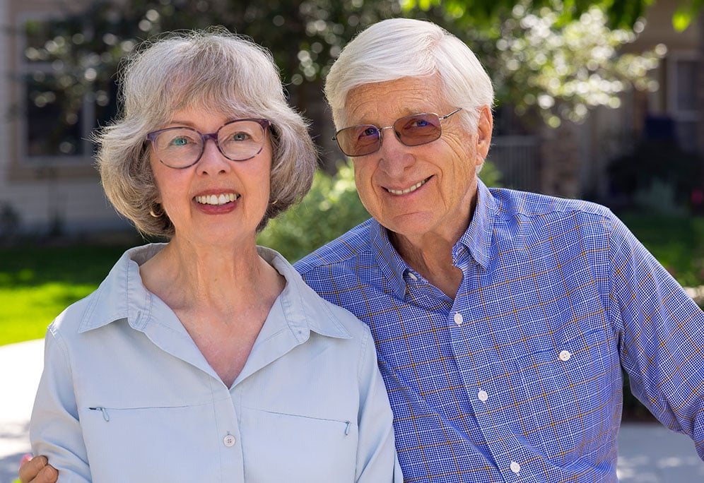 Holli and Walter smiling